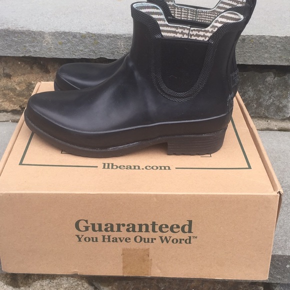 L.L. Bean Shoes - LLBean Black Wellie, Women’s Size 7 Rain Boots *